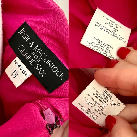 Y2K Vtg Jessica McClintock for Gunne Sax Gown Prom Dress Glitter Maxi Size 10 - Picture 8 of 8